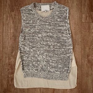 3.1 Phillip Lim Layered Sleeveless Sweater Blouse Size XS